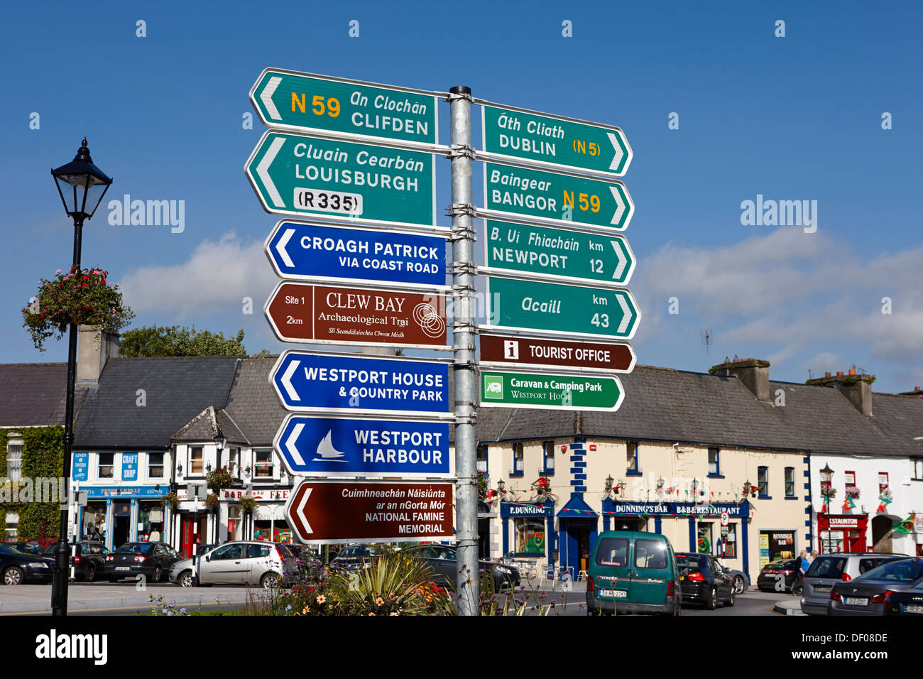 panneaux-de-signalisation-d-irlande-banque-de-photographies-et-d-images