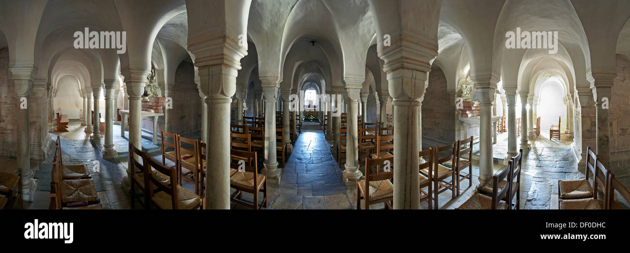 Image panoramique à la Cathédrale de Gurk, crypt, Carinthie, Autriche, Europe Banque D'Images