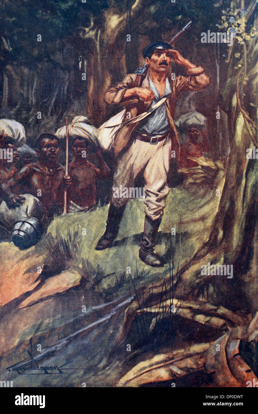 Illustration de David Livingstone, l'exploration de l'Afrique l'enseignement comme il est passé de l'histoire d'Oxford Livre Lecteurs Banque D'Images