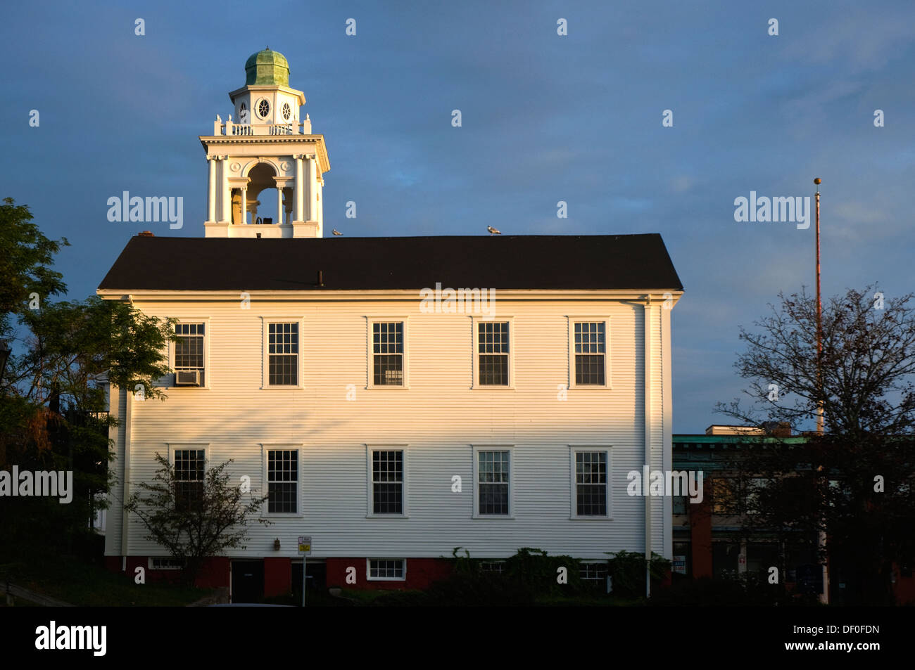 États-unis D'AMÉRIQUE, USA, New England, Massachusetts, Plymouth, église du pèlerinage, 1840 Banque D'Images
