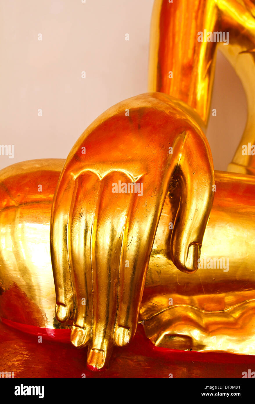 Bouddha dans le Wat Pho Thaïlande. Banque D'Images