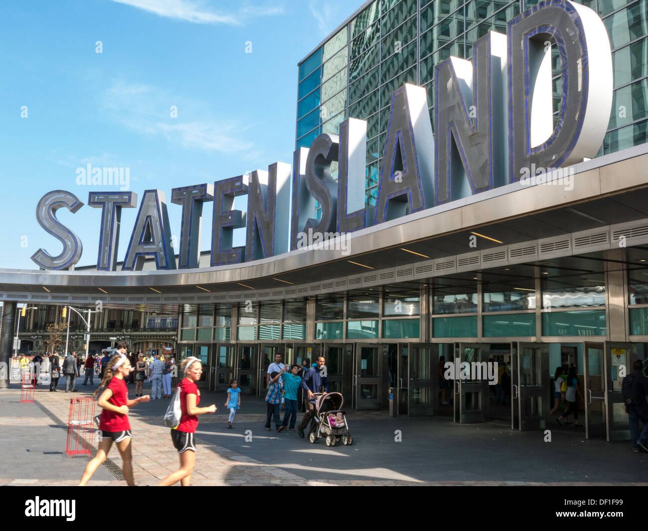 Le Staten Island Terminal Whitehall, NYC Banque D'Images