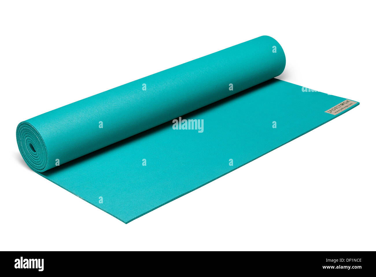 Exercices de yoga mat rouleau couleur isolé sur fond blanc l'image du produit. Banque D'Images