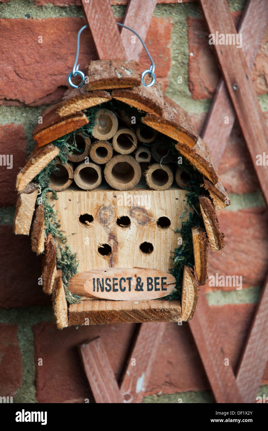 Bee et Insect house Banque D'Images