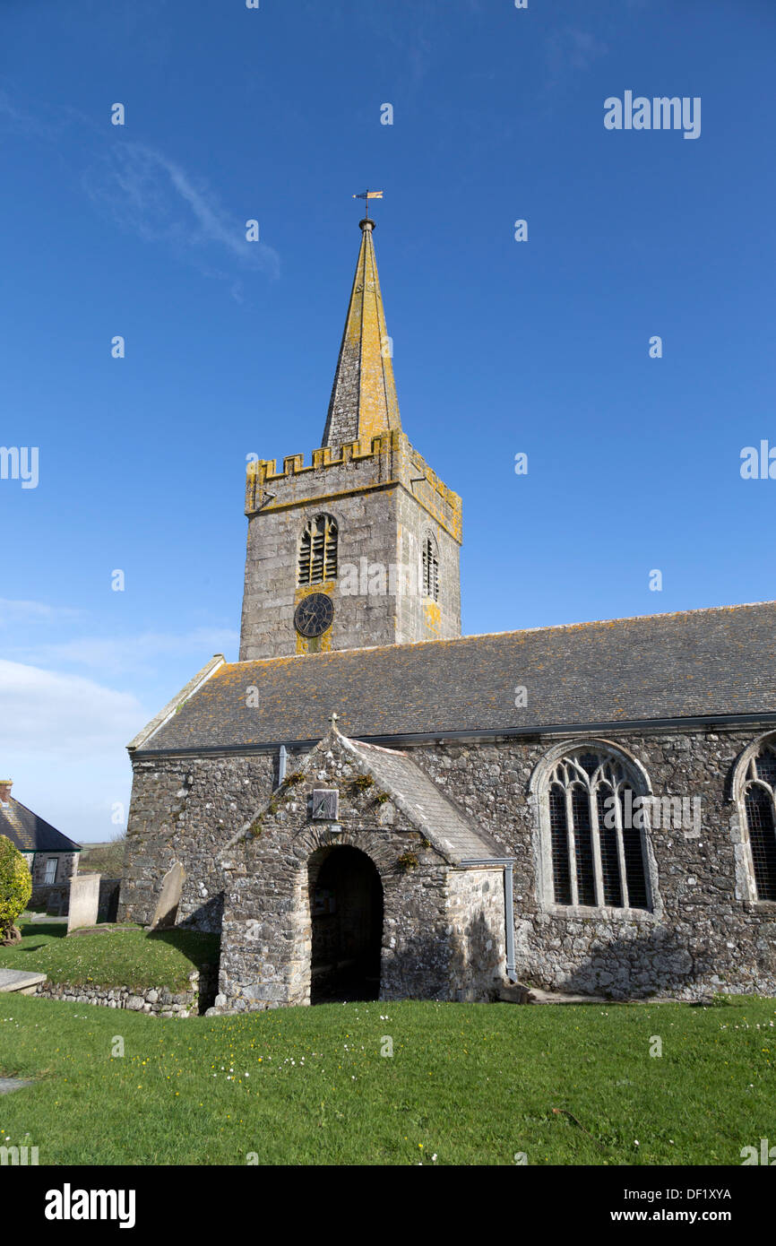 Église St Keverne, Cornwall, UK Banque D'Images