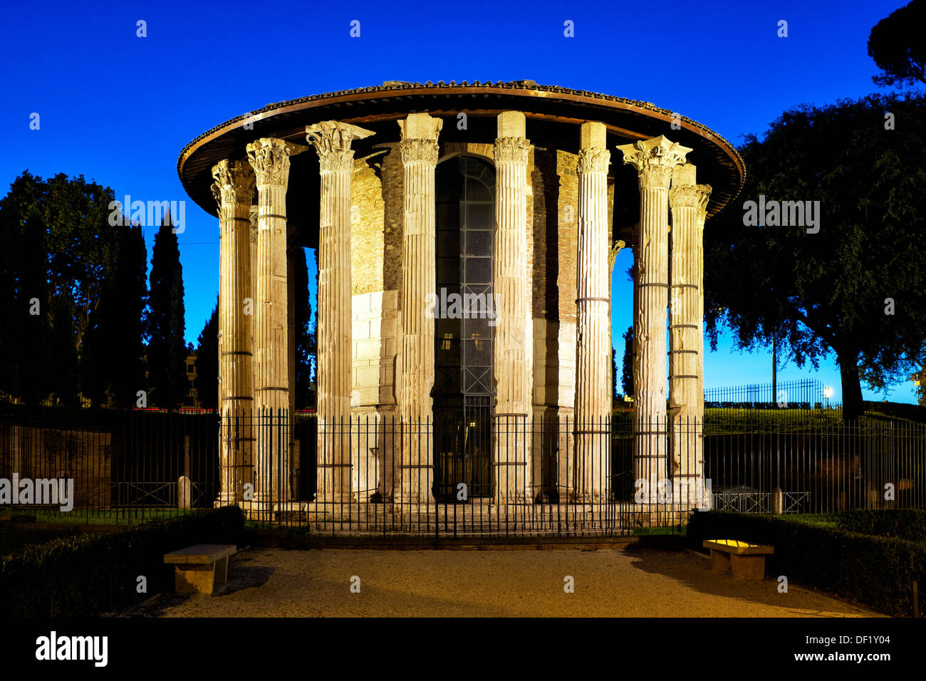 Temple d'Hercule Victor, Rome, Italie Banque D'Images