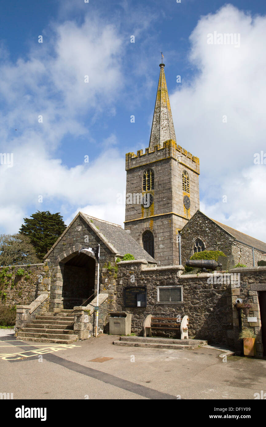 Église St Keverne, Cornwall, UK Banque D'Images