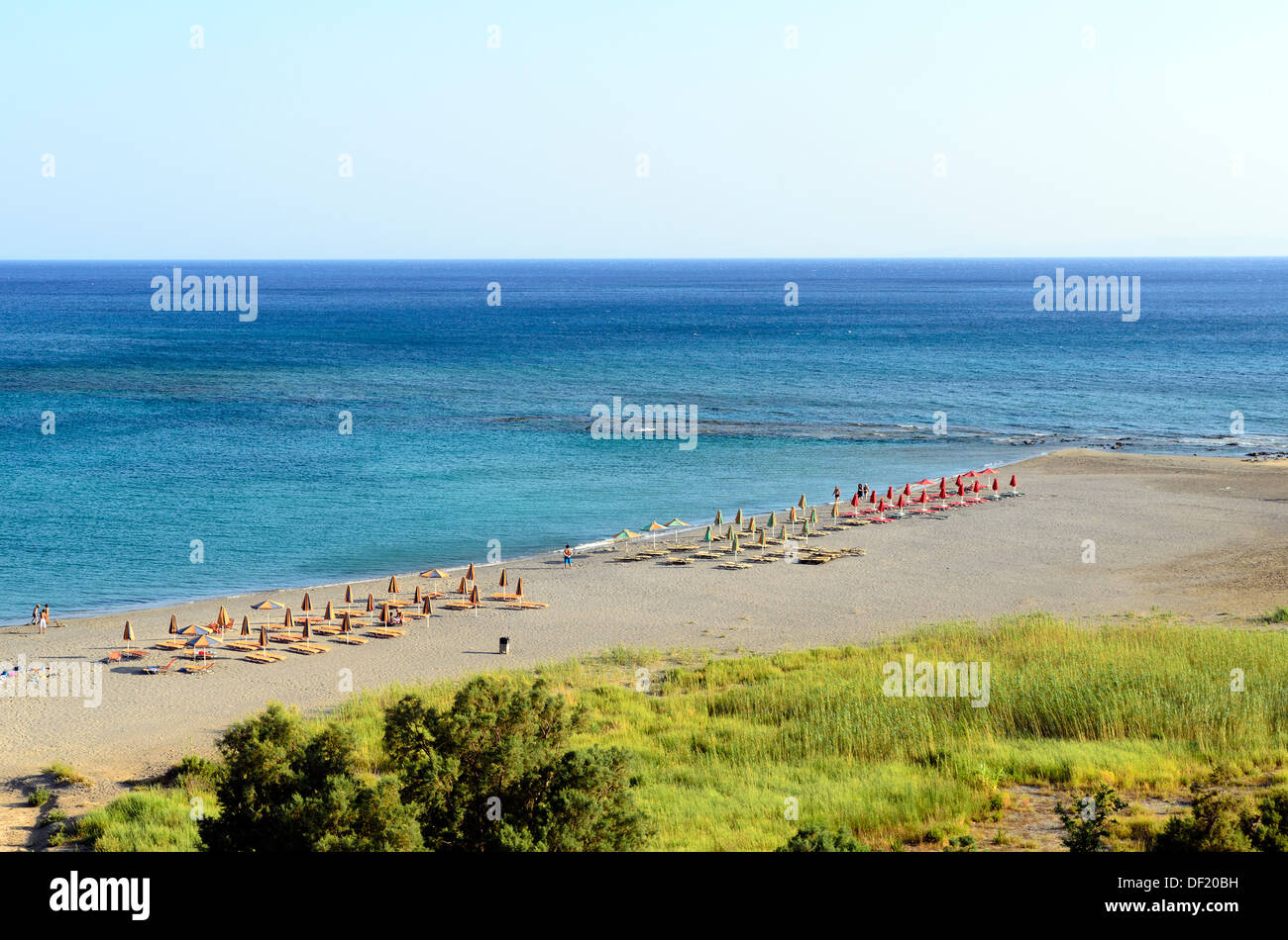 Frangokastello plage - Crète, Grèce Banque D'Images