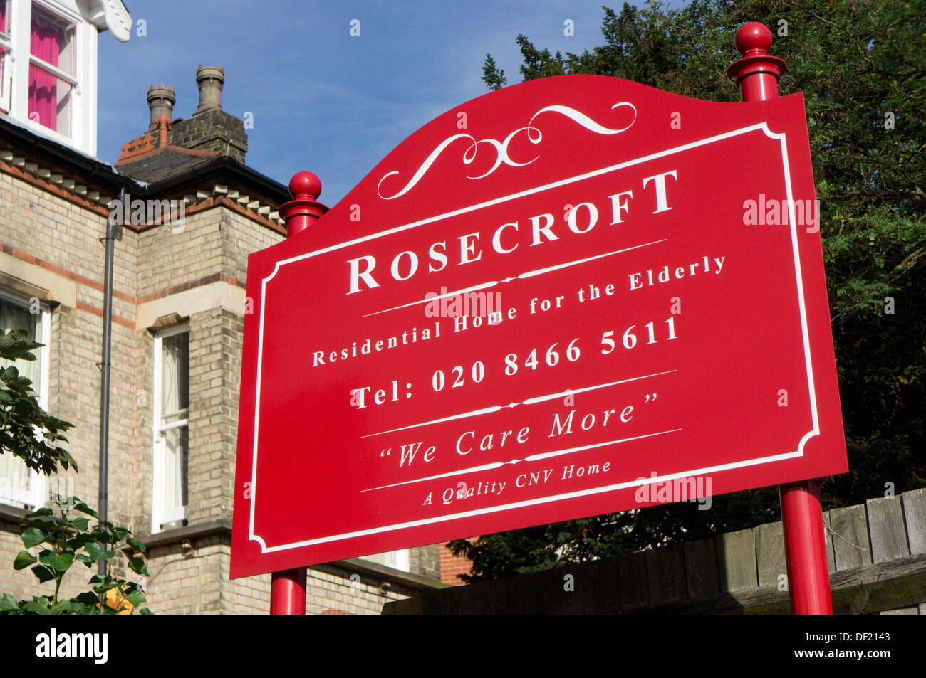 Rosecroft Accueil résidentiel pour personnes âgées à Sundridge Park, Bromley, Kent. Banque D'Images