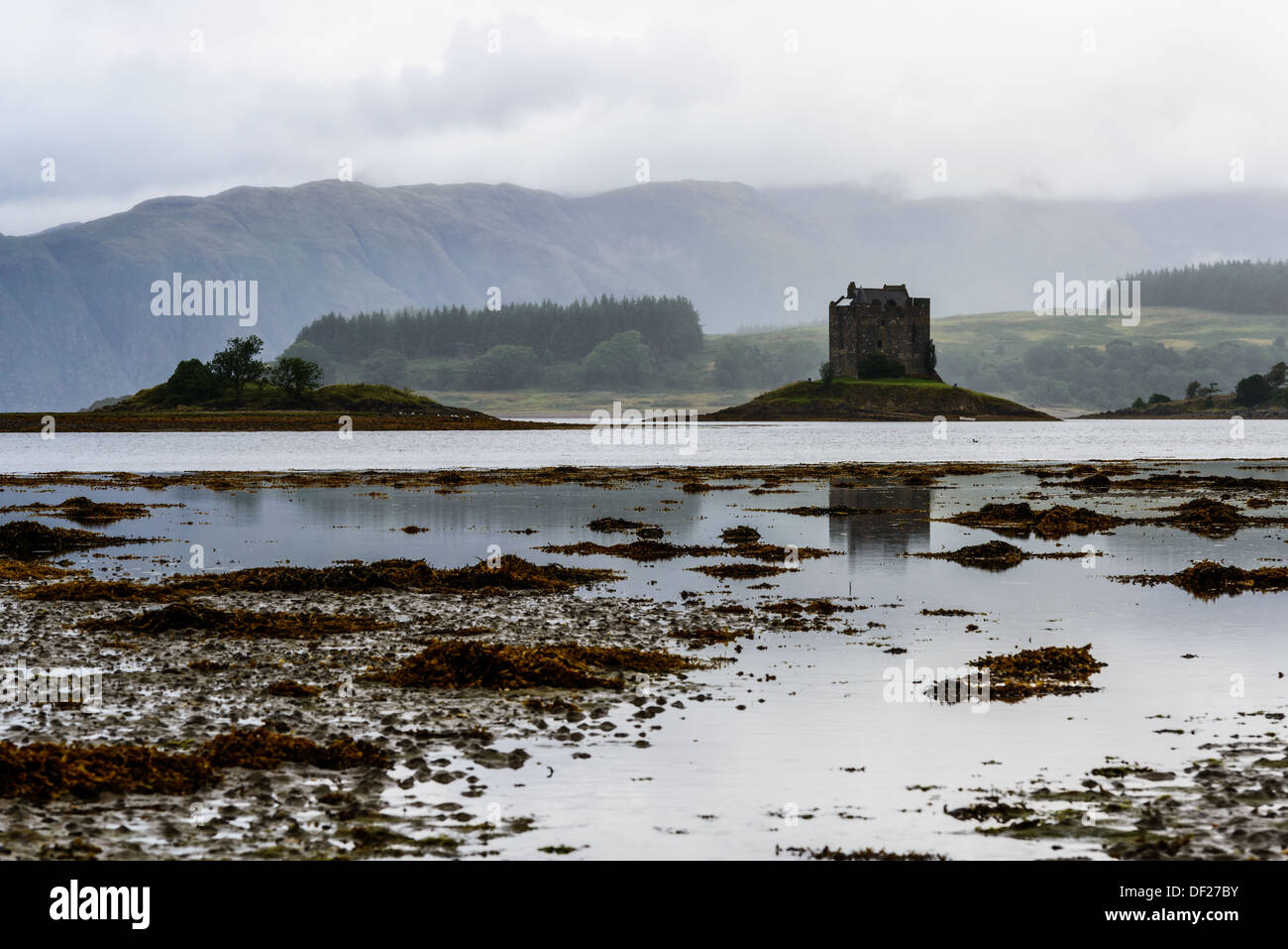 Château de Stalker, 14e siècle tower house, Argyll, Scotland Banque D'Images