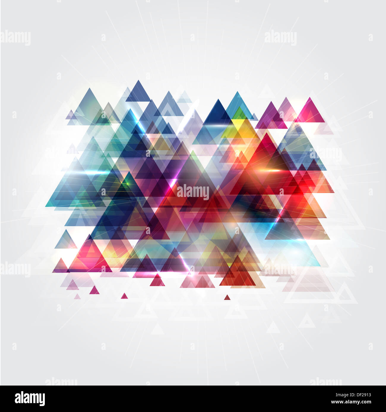 Abstract background design composé de formes triangle Banque D'Images