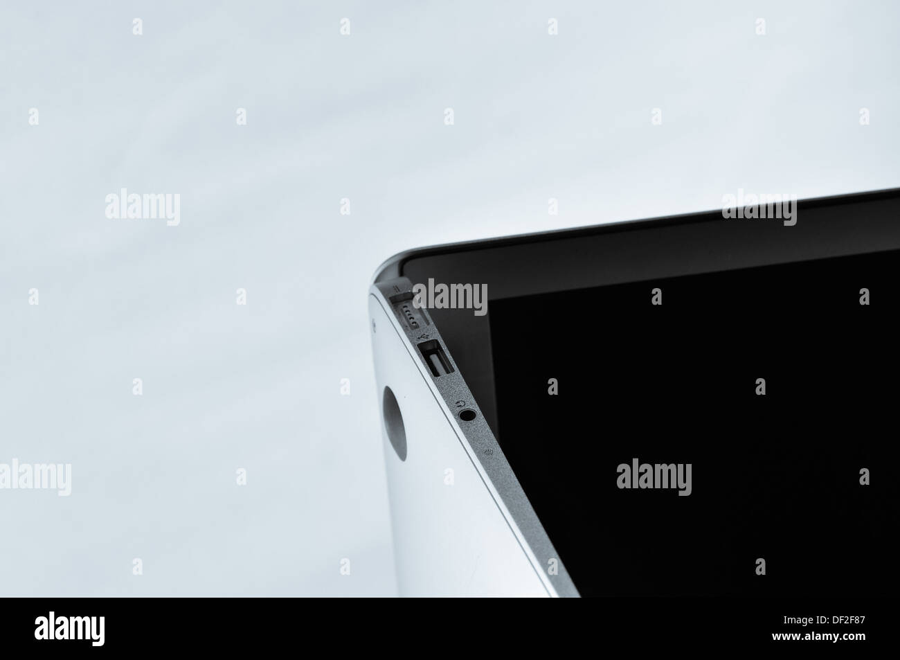 Macbook Air dans différentes d'ossature, le clavier et le côté. Banque D'Images