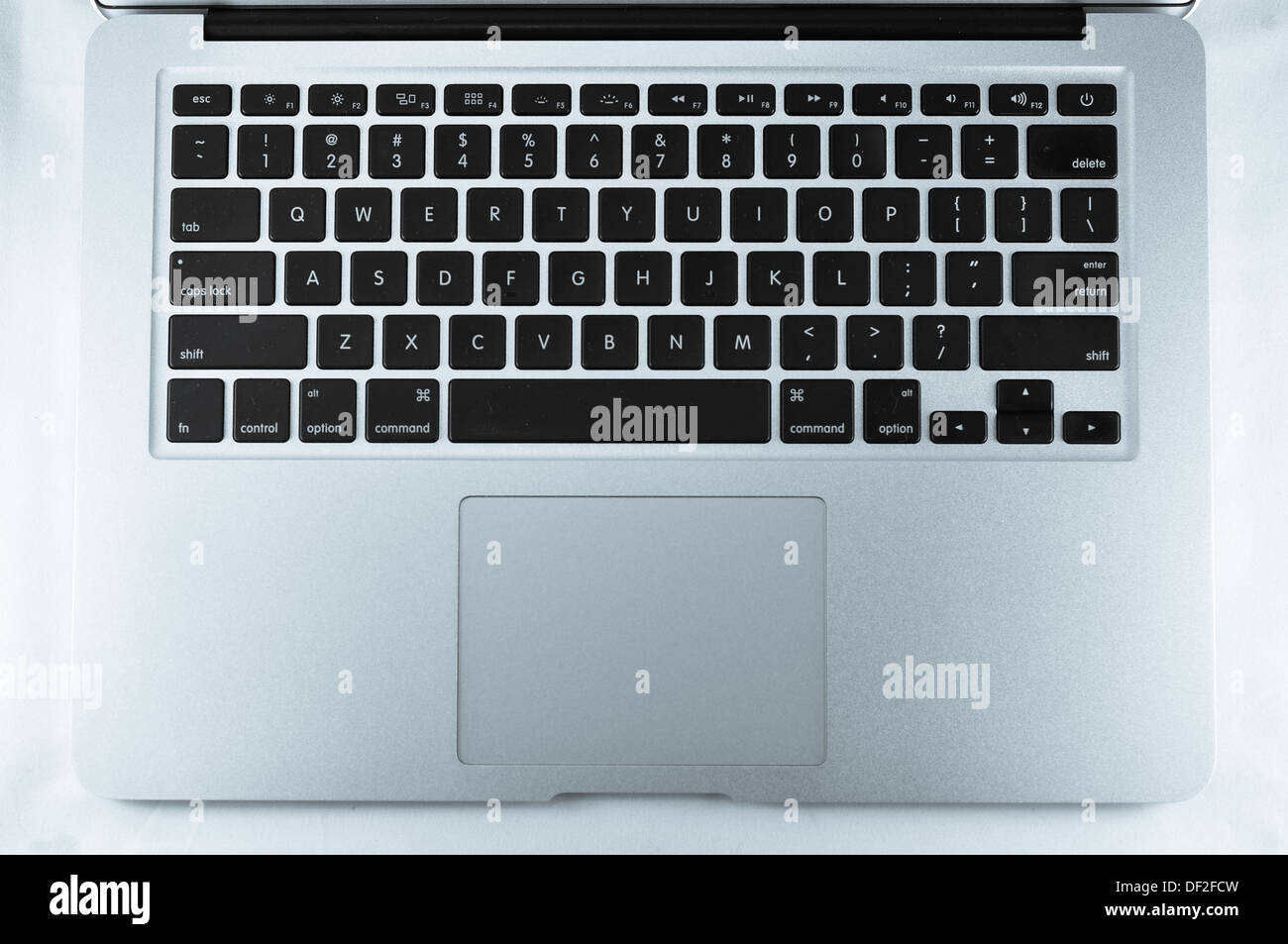 Macbook Air dans différentes d'ossature, le clavier et le côté. Banque D'Images