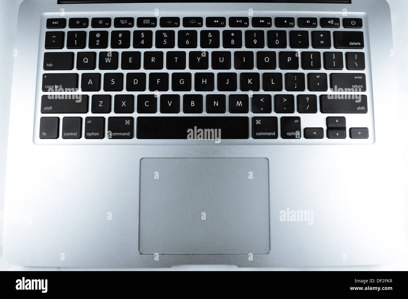 Macbook Air dans différentes d'ossature, le clavier et le côté. Banque D'Images
