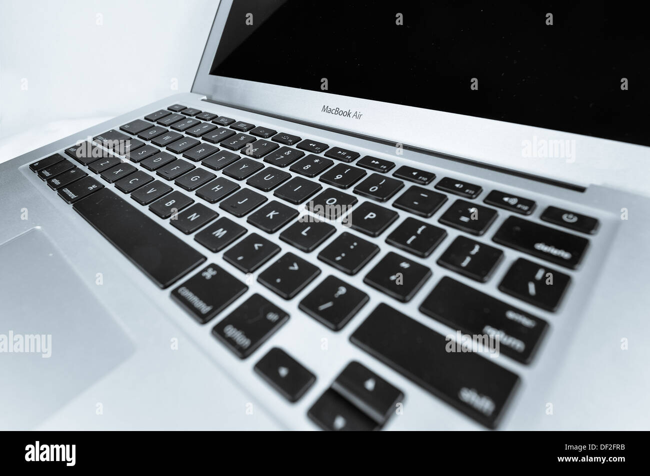 Macbook Air dans différentes d'ossature, le clavier et le côté. Banque D'Images