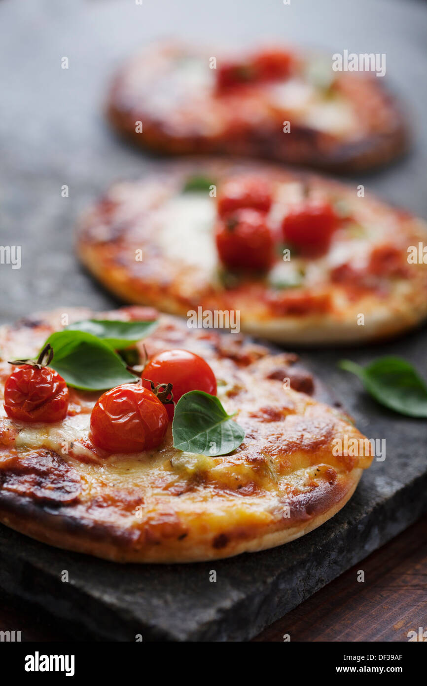 Mini pizza Banque D'Images