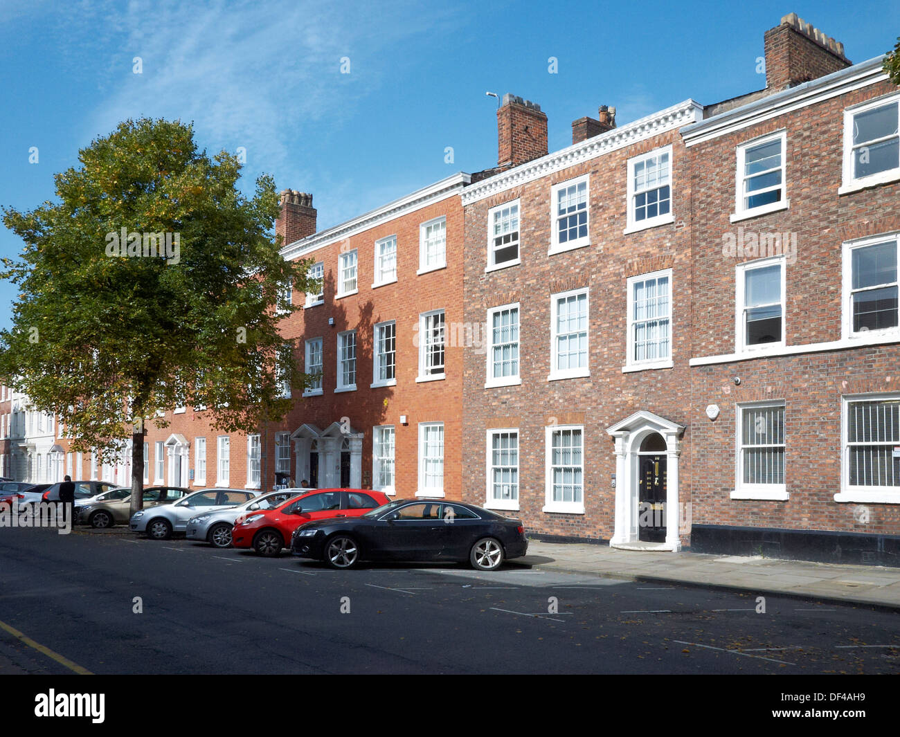St John Street à Manchester, UK Banque D'Images