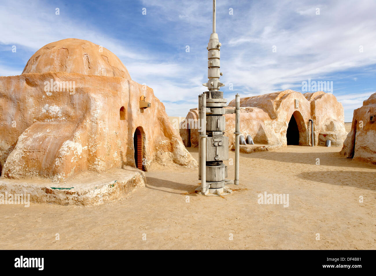 Lieux de tournage pour le George Lucas's 'Star Wars' les films, Chott el Djerid, Tunisie Banque D'Images