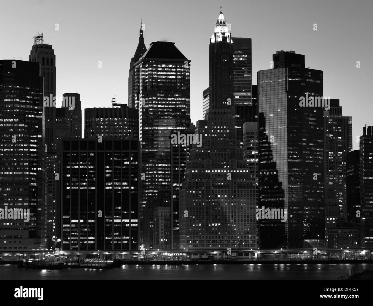 Immeubles new york city Banque d'images noir et blanc - Alamy