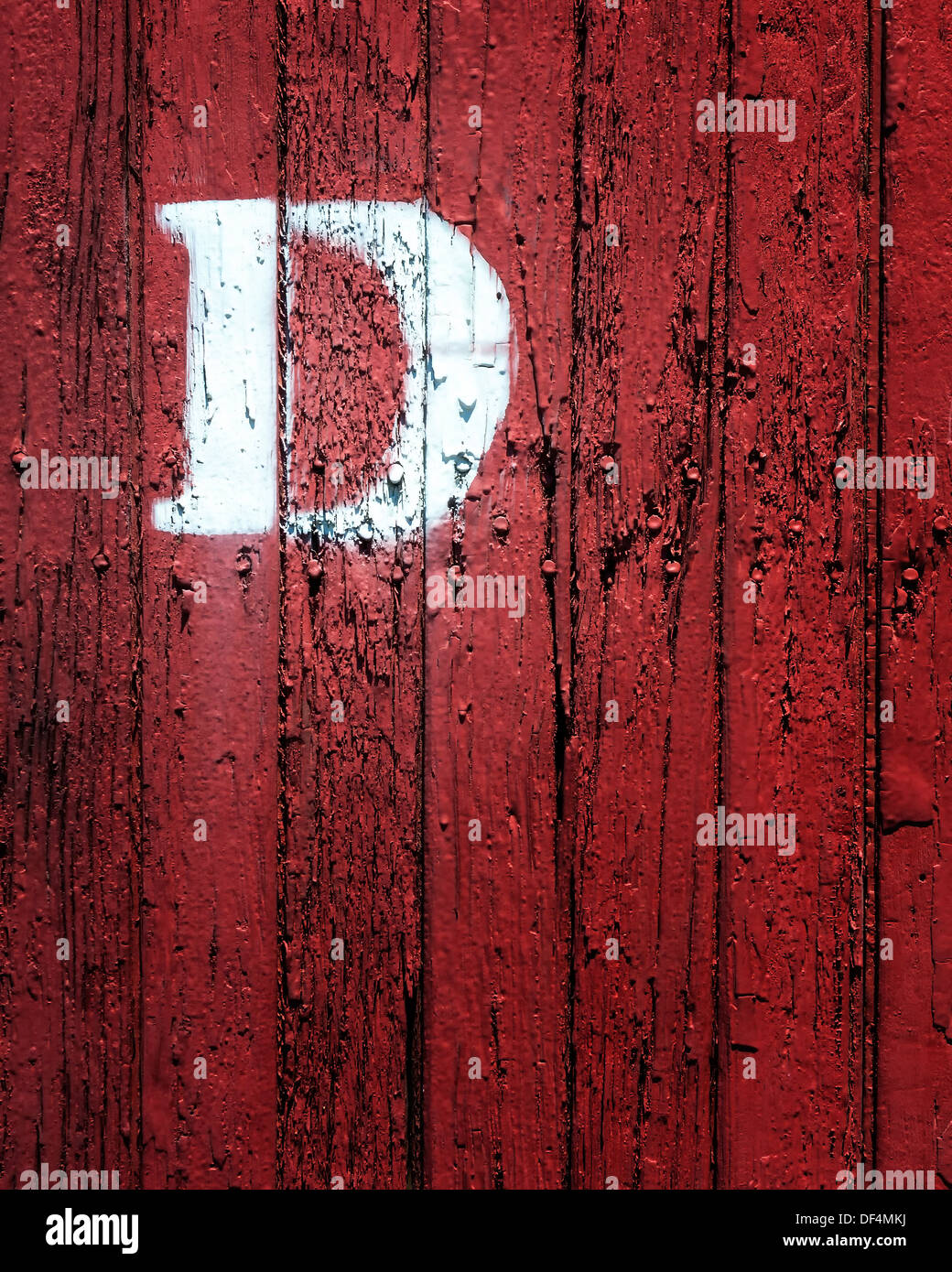 D,une image éditoriale colorés d'un rail road box voiture, au Durango & Silverton rail road,cour Durango Colorado Banque D'Images