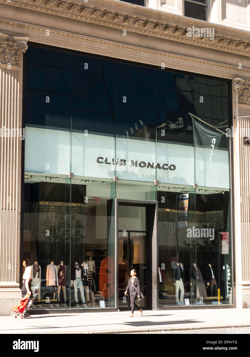 Club Monaco Storefront, NYC Banque D'Images