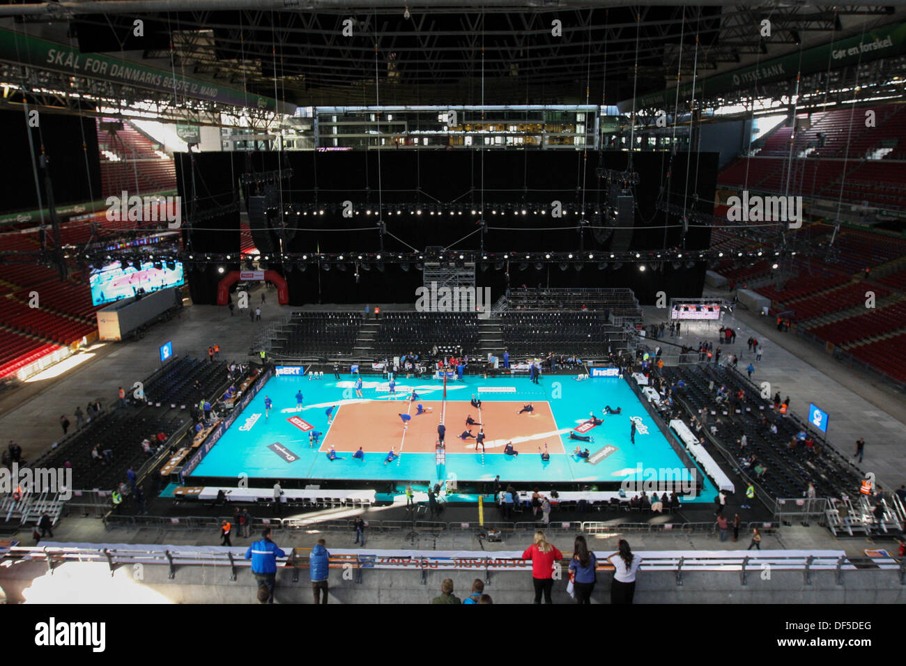 28 septembre 2013 - 28.09.2013, siatkowka, Kopenhaga, volley-ball, Mistrzostwa Europy, runda, championnat d'finalowa, ronde, Parken Stadion, fot. Tomasz Jastrzebowski / Foto Olimpik Banque D'Images