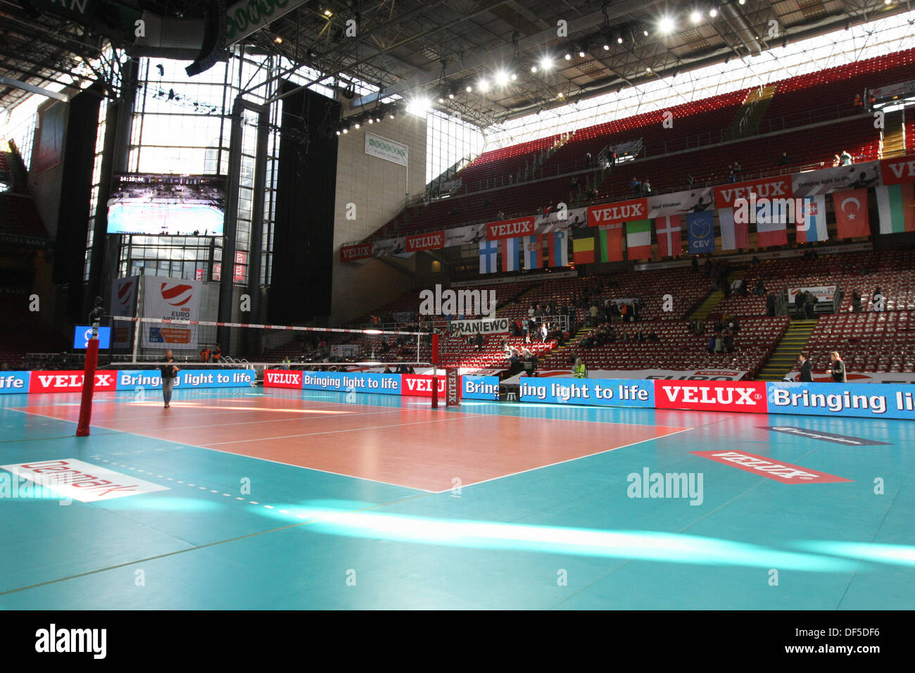 28 septembre 2013 - 28.09.2013, siatkowka, Kopenhaga, volley-ball, Mistrzostwa Europy, runda, championnat d'finalowa, ronde, Parken Stadion, fot. Tomasz Jastrzebowski / Foto Olimpik Banque D'Images