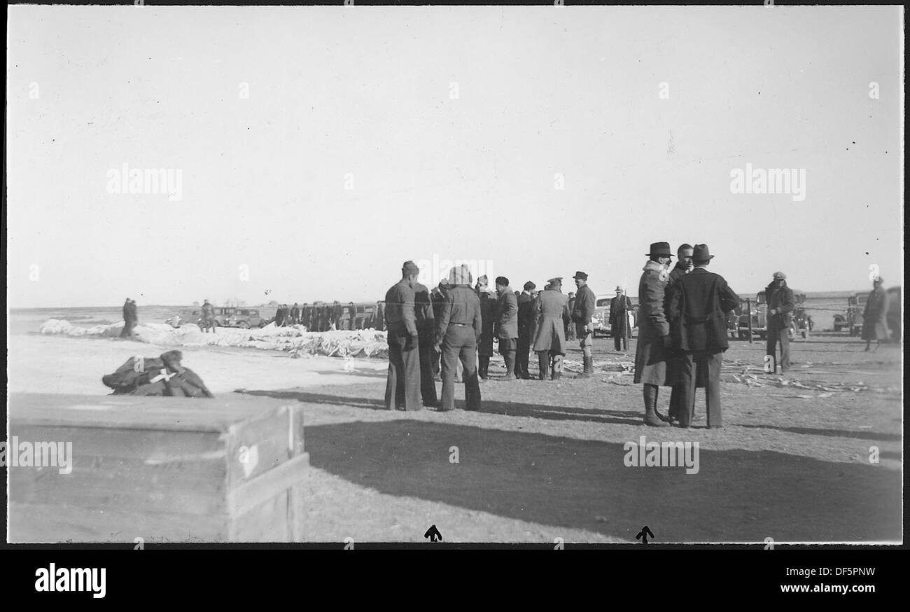 Ballon météo historique Explorer II. Lake Andes NWR, Dakota du Sud. 283839 Banque D'Images