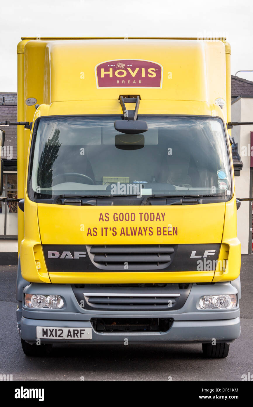 La marque Hovis DAF LF camion. Banque D'Images La marque Hovis DAF LF camion. Banque D'Images