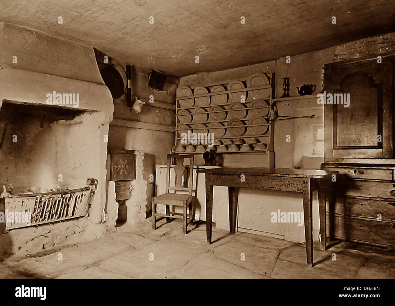 Ayr Robert Burns période Victorienne de cuisine Banque D'Images