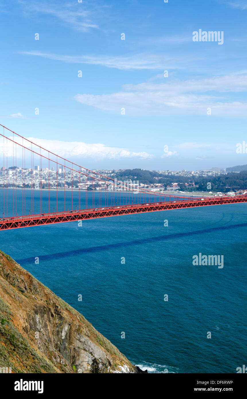Golden Gate Bridge à San Francisco en Californie Banque D'Images