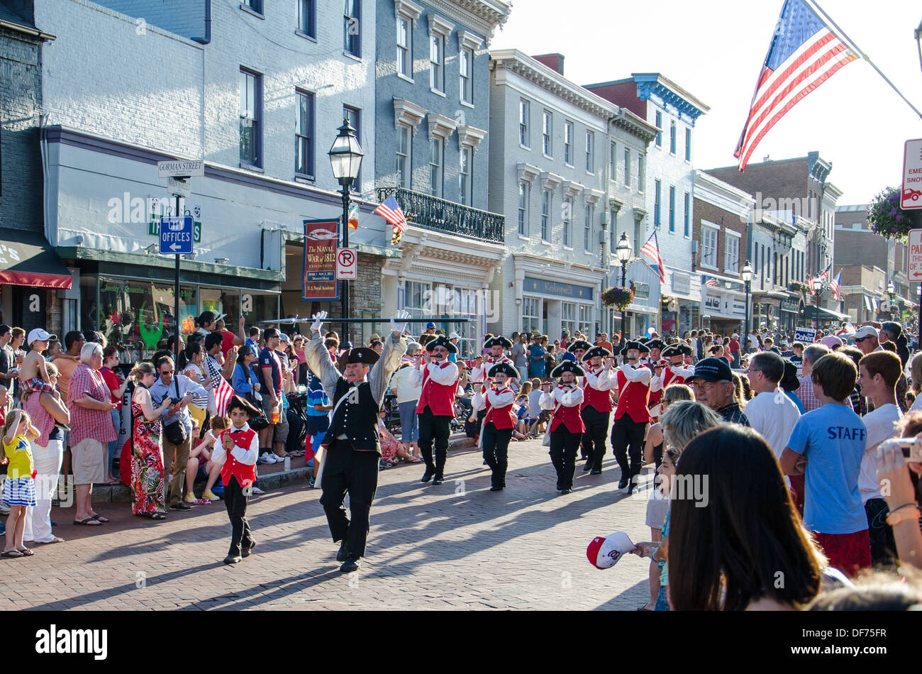 4 juillet Parade dans Annapolis Banque D'Images