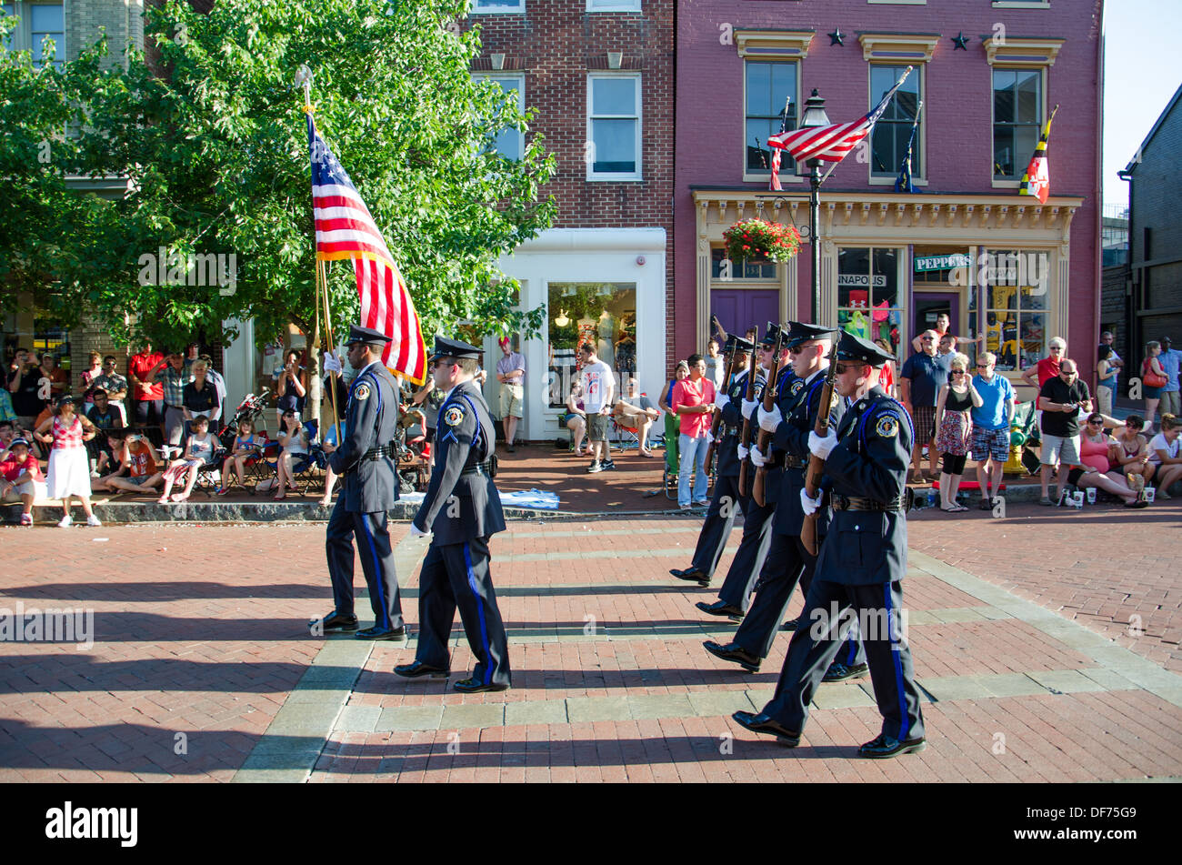 4 juillet Parade dans Annapolis Banque D'Images