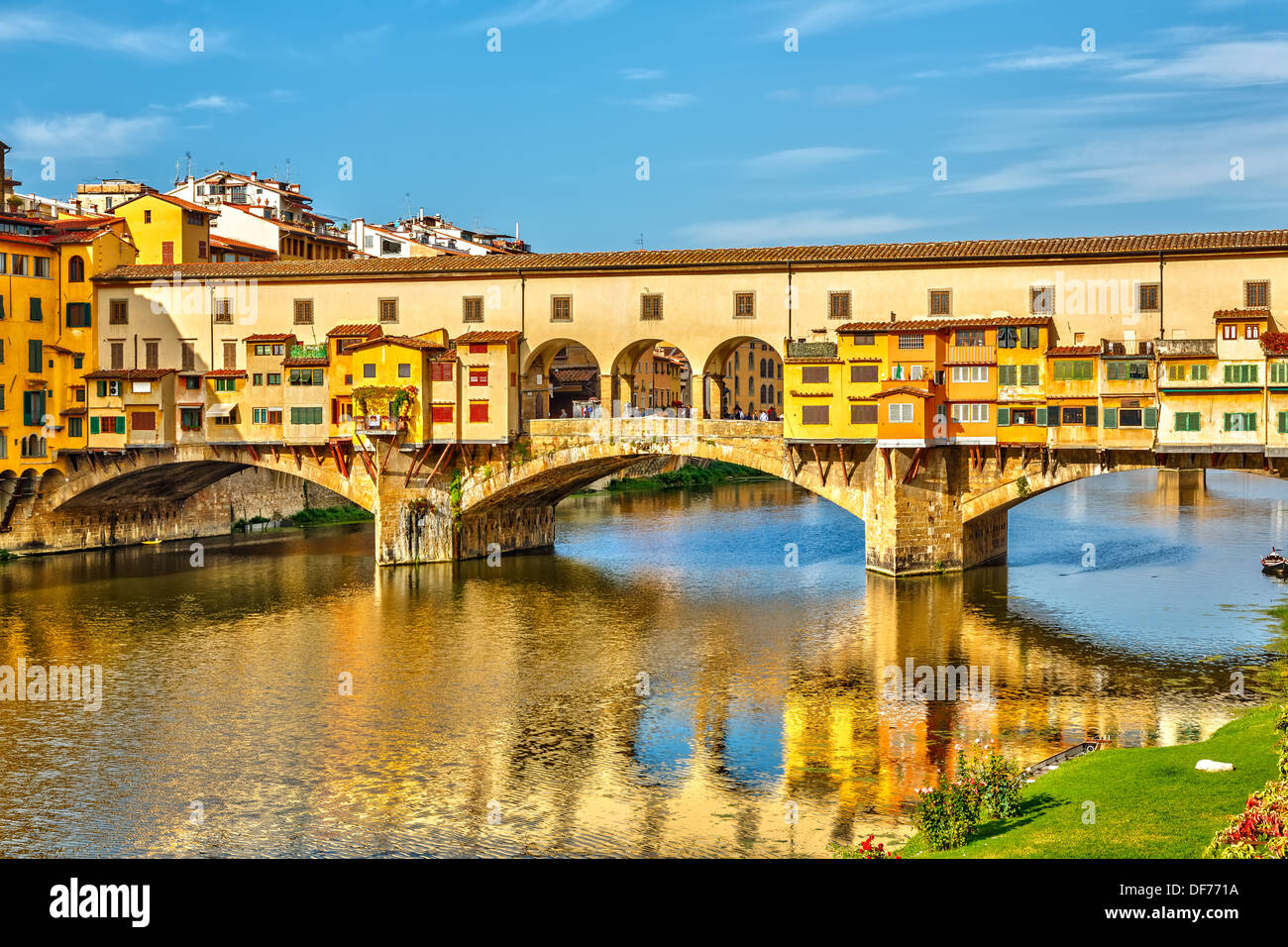 Le Ponte Vecchio à Florence Banque D'Images