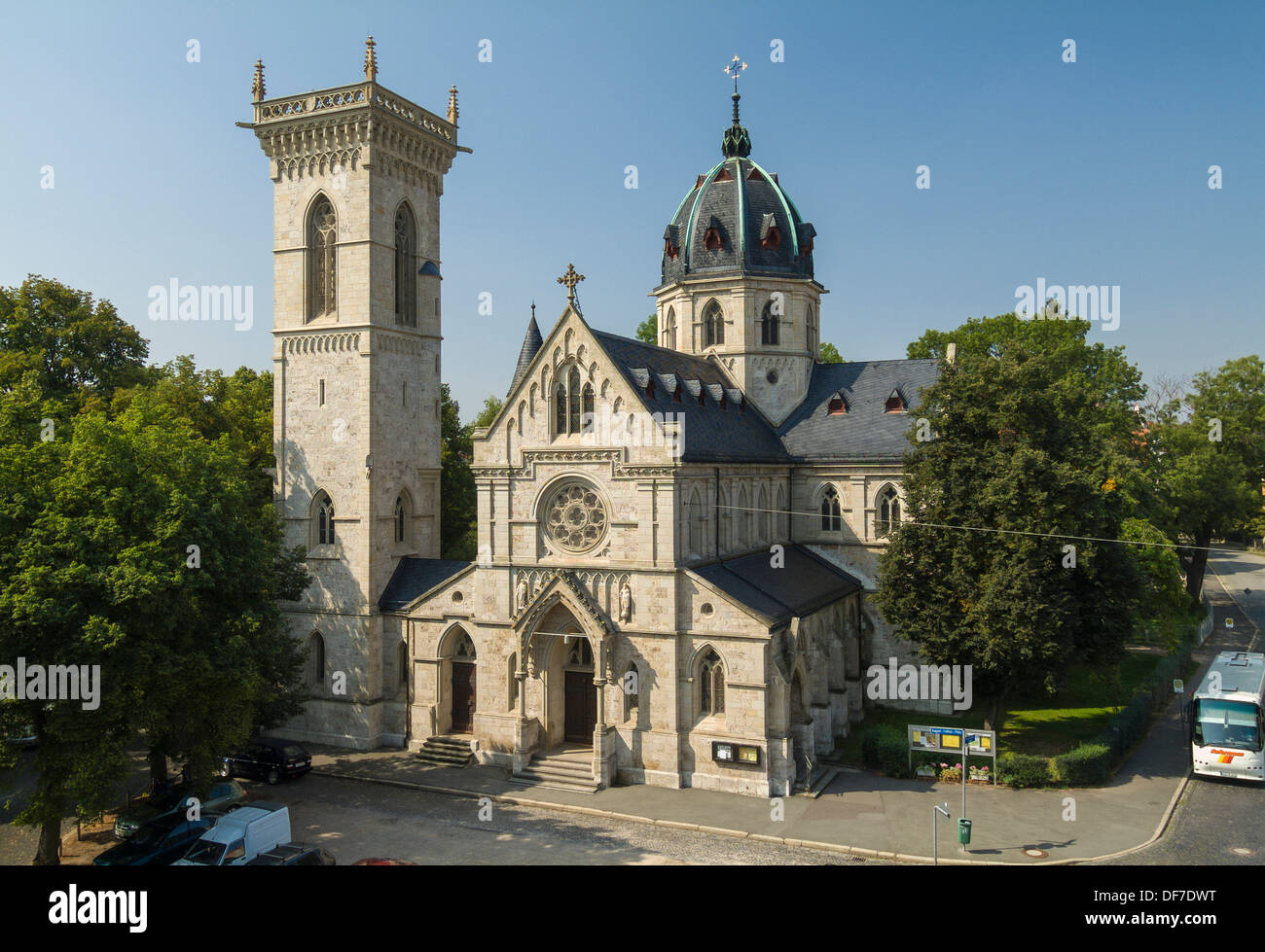 Herz-Jesu-Kirche, église du Sacré-Cœur, 1891, Weimar, Thuringe, Allemagne Banque D'Images