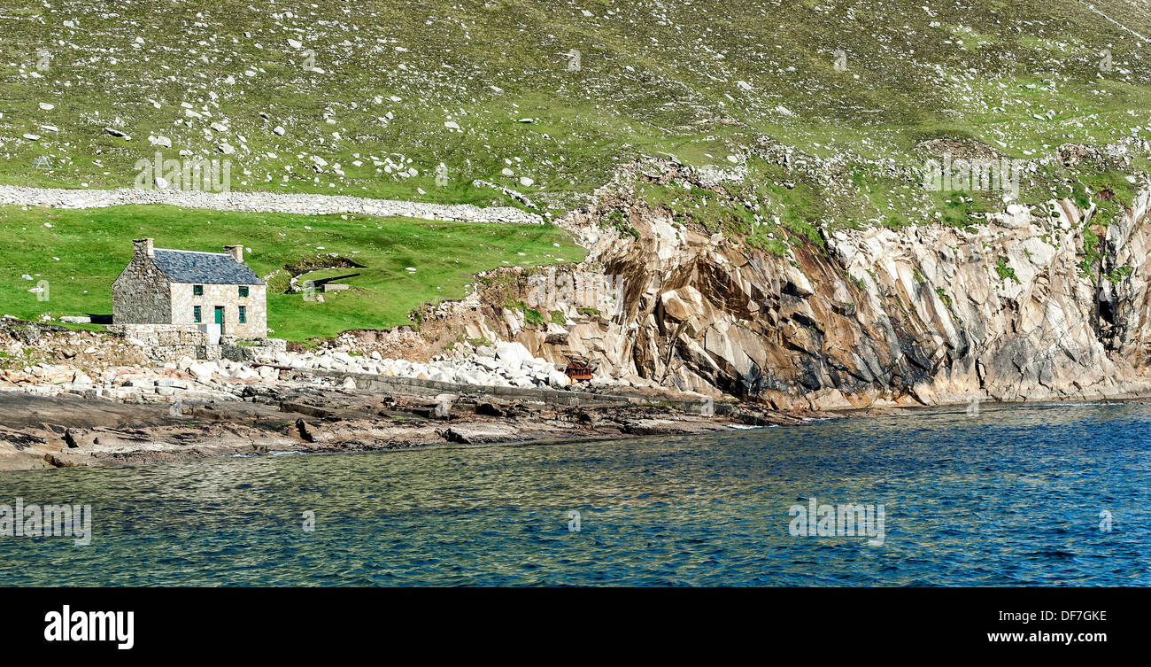 Le facteur's house, Village Bay, St. Kilda Banque D'Images