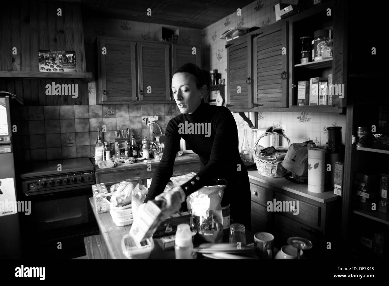 ANOREXIE, FEMME Banque D'Images