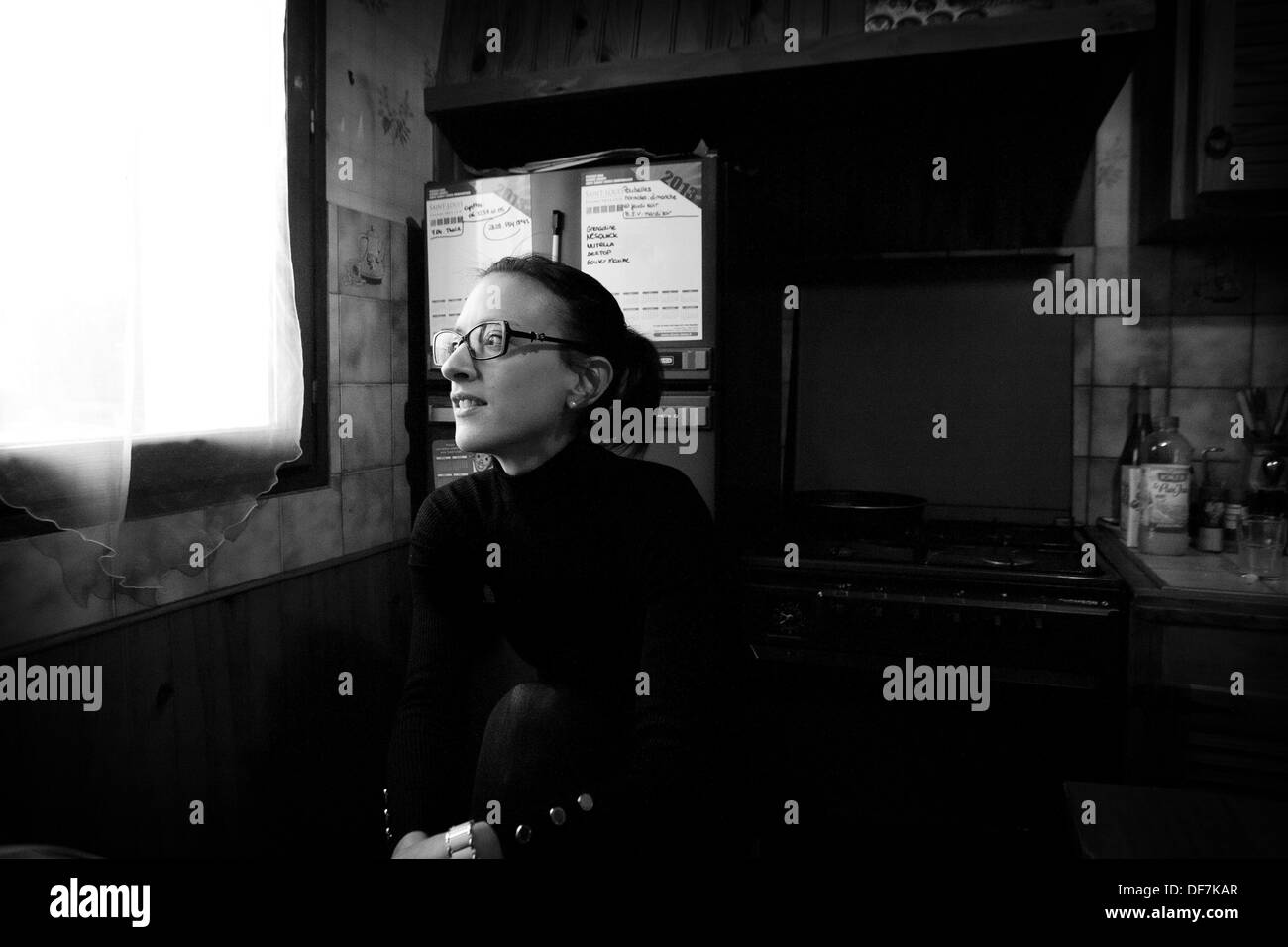 ANOREXIE, FEMME Banque D'Images