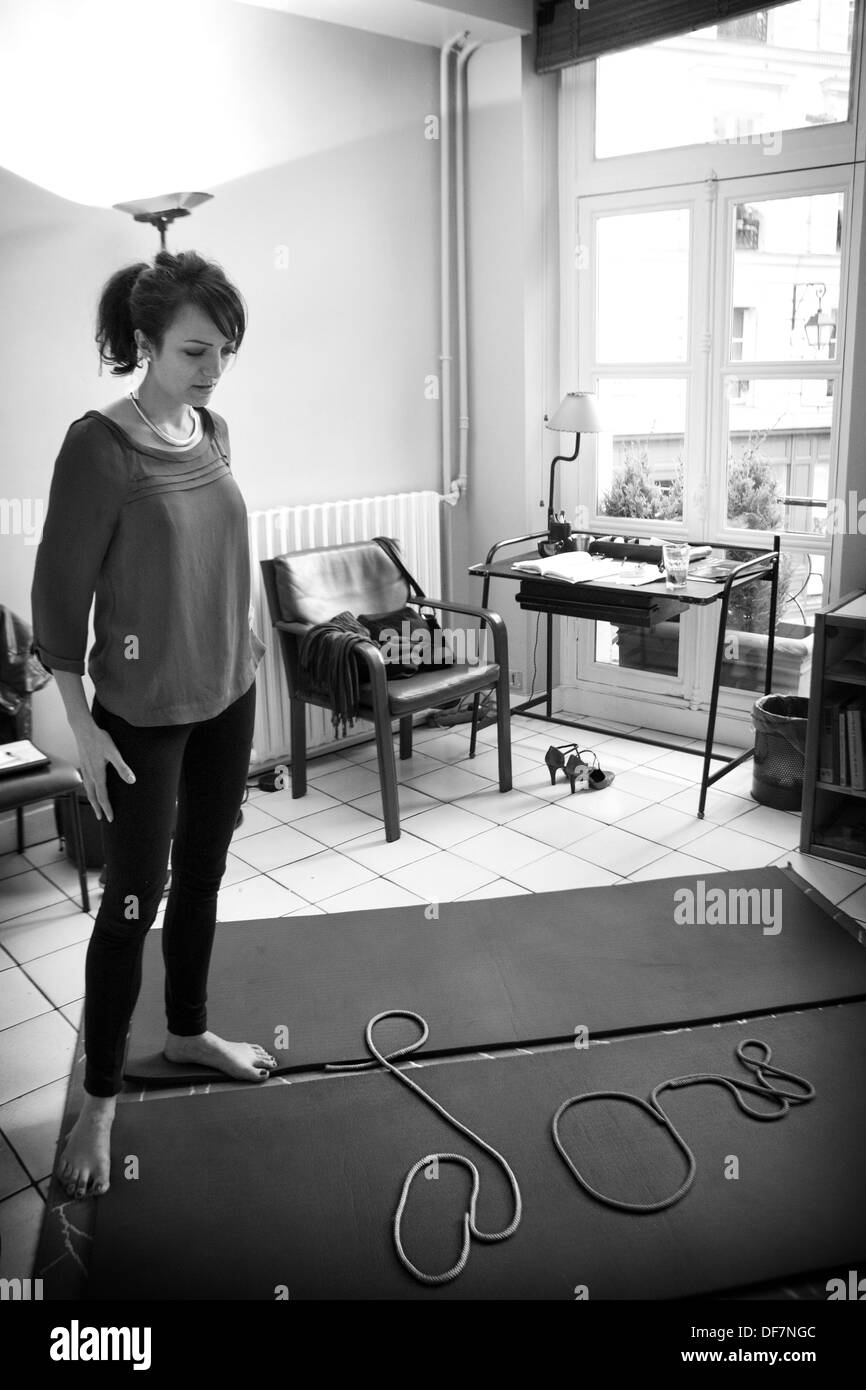 ANOREXIE, FEMME Banque D'Images