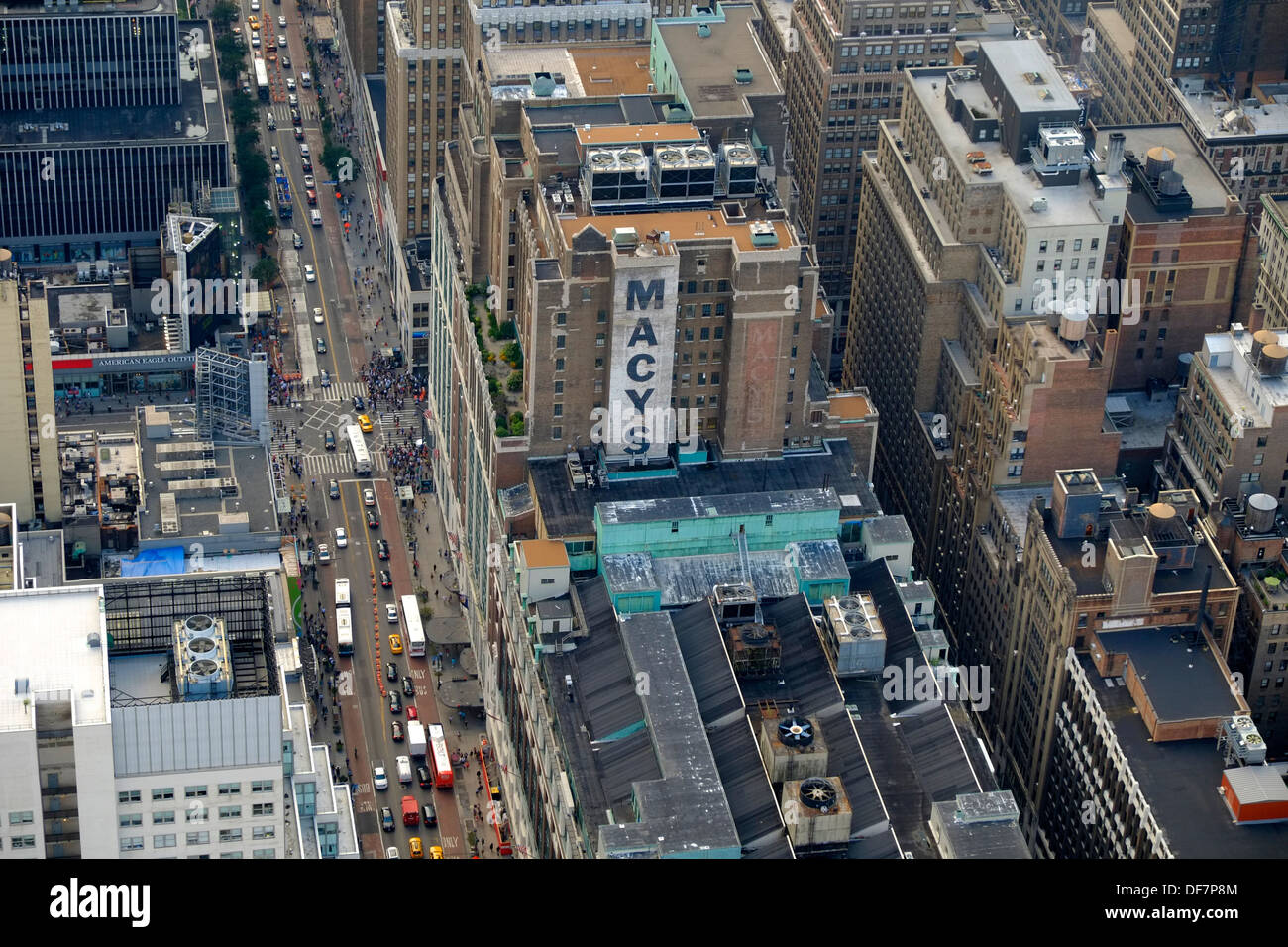 Vue de Manhattan depuis l'Empire state building, Banque D'Images