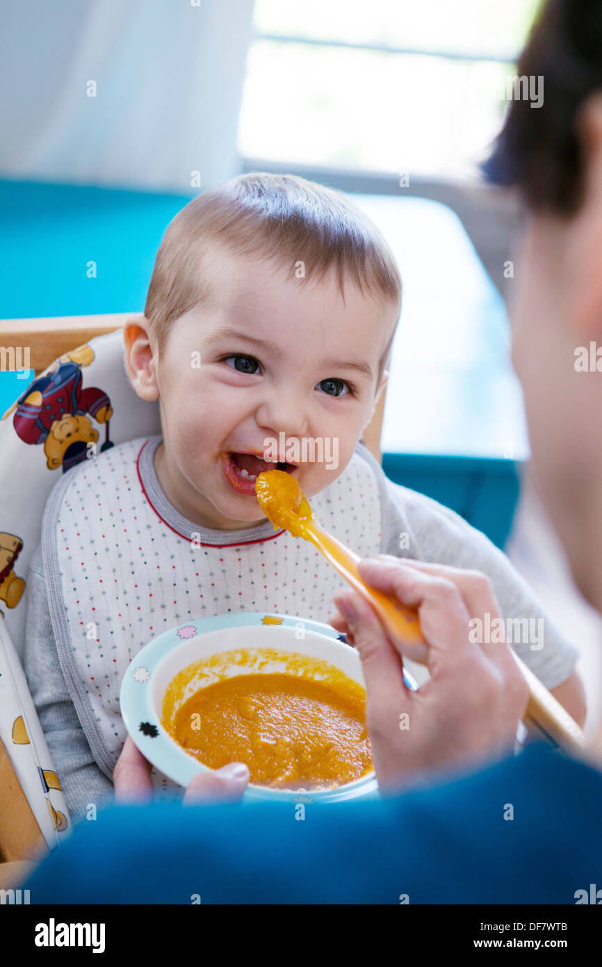 Un repas de l'enfant Banque D'Images