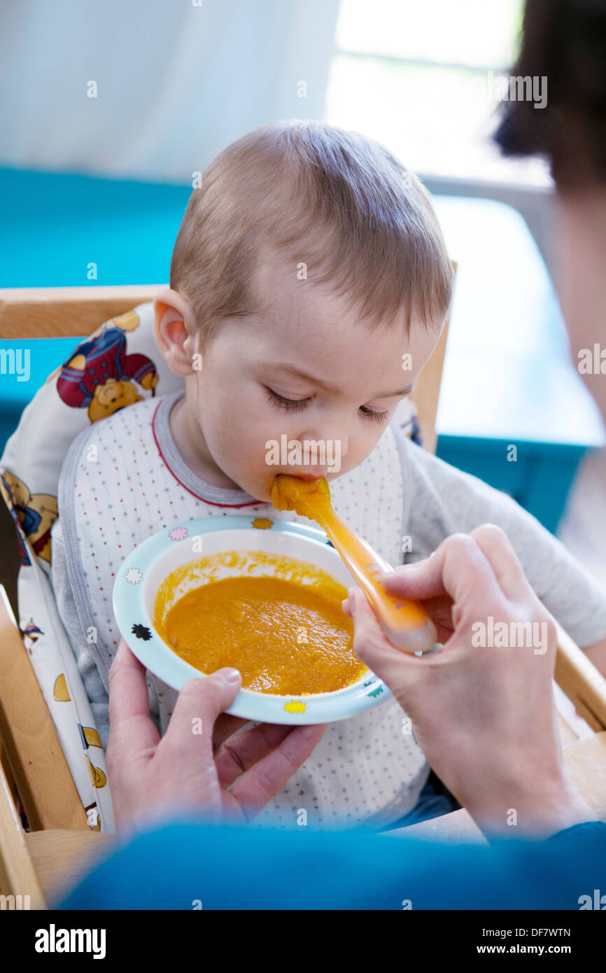 Un repas de l'enfant Banque D'Images