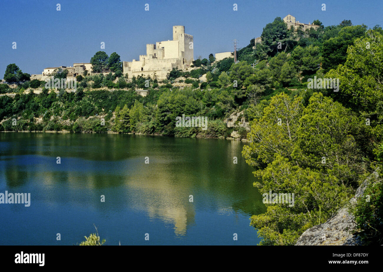 Castillo, château, siècle X, Ville de Castellet i la Gornal, moyen-âge, du Parc Natural de Foix, Parc naturel du Foix, Espagne, Banque D'Images