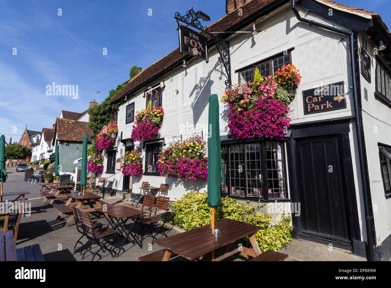 Finchingfield pittoresque village essex england uk go Banque D'Images