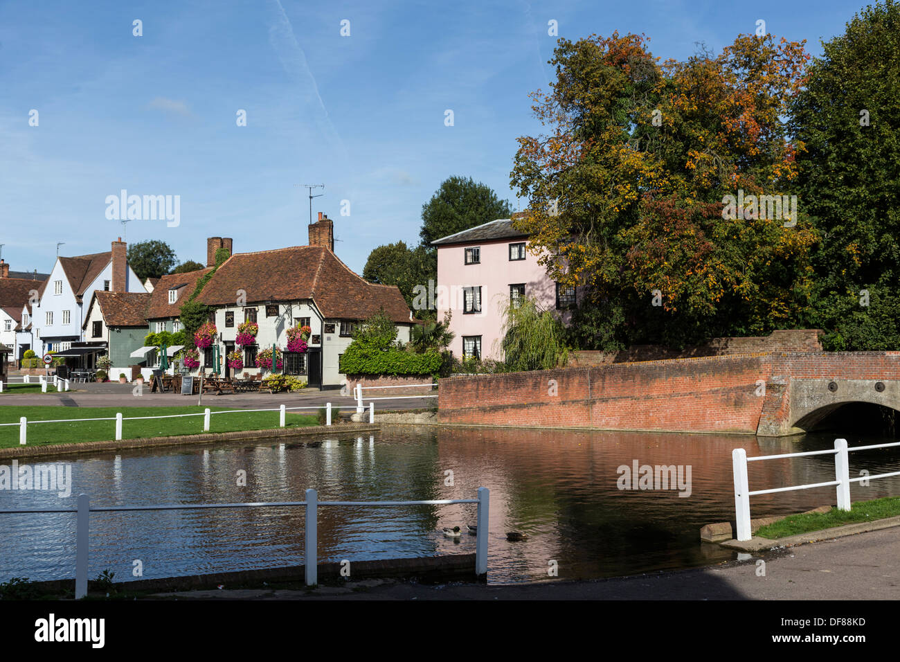 Finchingfield pittoresque village essex england uk go Banque D'Images