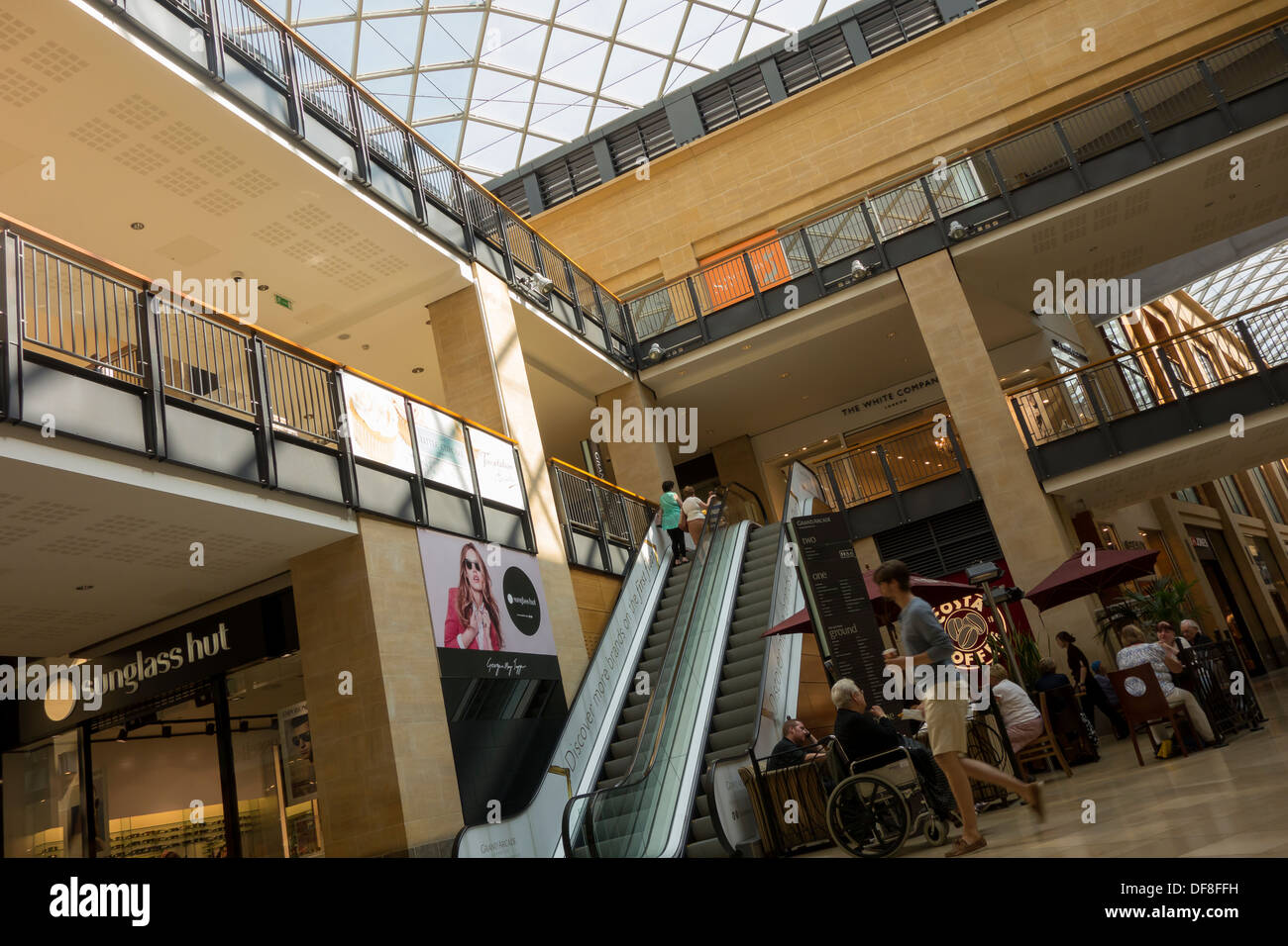 Voir Grand Arcade de Cambridge en Angleterre Banque D'Images