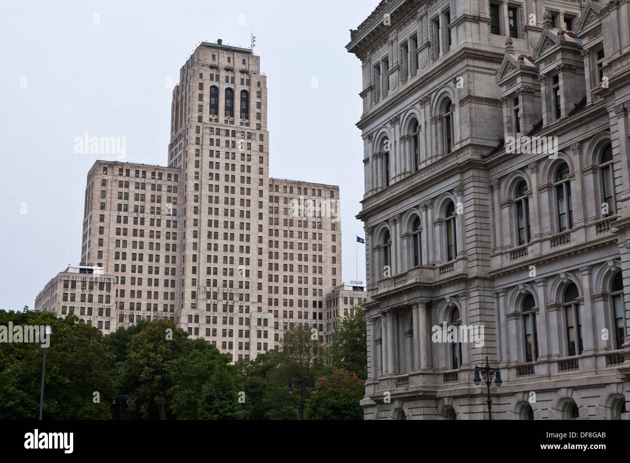 L'Alfred E. Smith State Office Building est vu à Albany, NY Banque D'Images