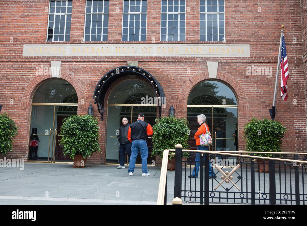 Le National Baseball Hall of Fame and Museum est photographié à Cooperstown, NEW YORK Banque D'Images