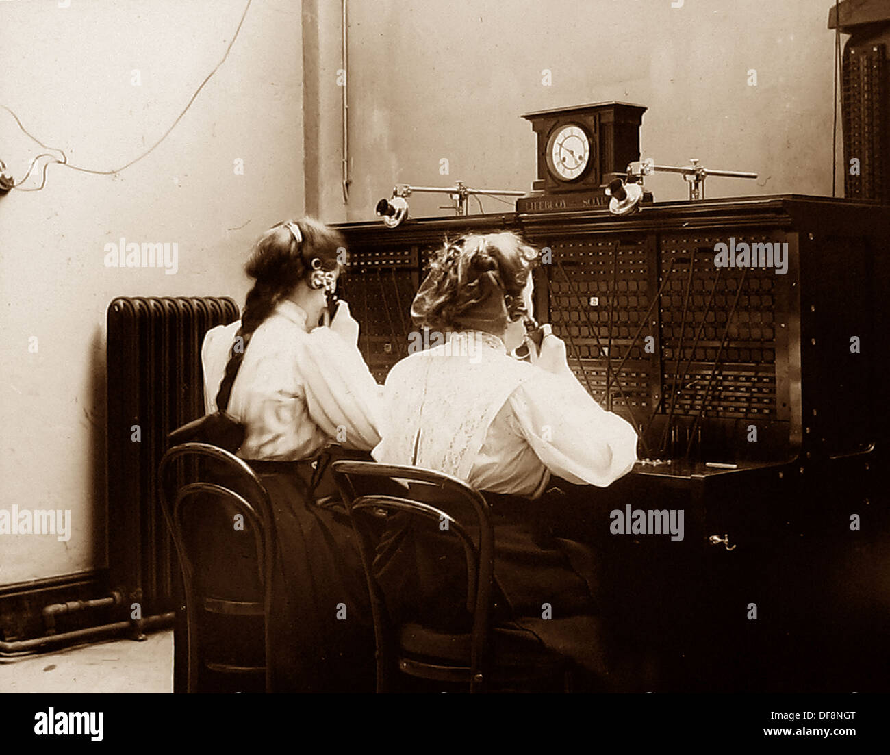 Port Sunlight - standard téléphonique - début des années 1900 Banque D'Images