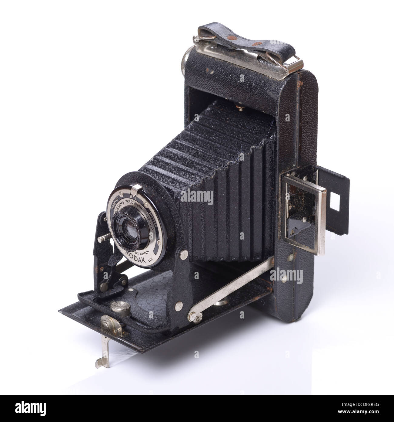 Ancienne rétro vintage appareil photo Kodak Brownie pliant Banque D'Images